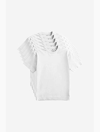T-shirt pour homme en coton et élasthanne avec col rond tommy