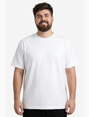 T-shirt pour homme en coton et élasthanne avec col rond tommy