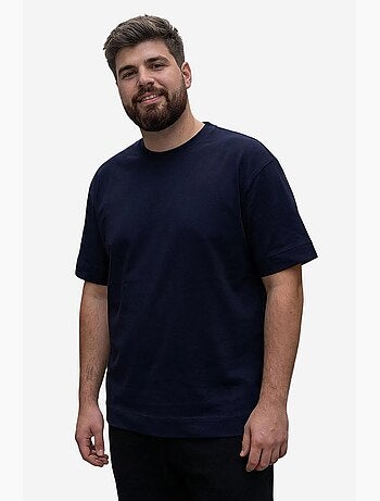 T-shirt pour homme en coton et élasthanne avec col rond tommy