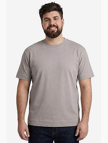T-shirt pour homme en coton et élasthanne avec col rond tommy