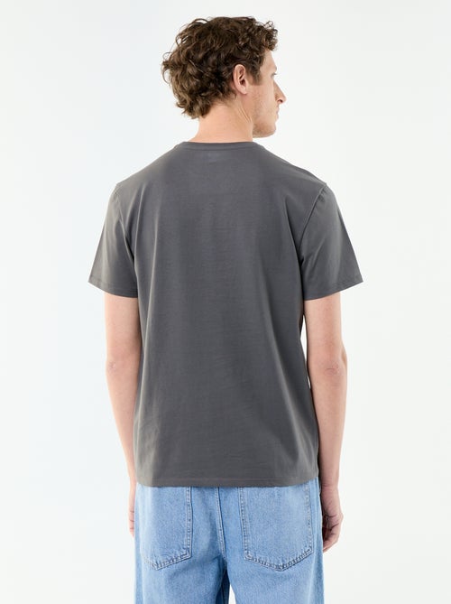 T-shirt pour homme en coton uni à col rond - Kiabi T-shirt pour homme en coton uni à col rond - Kiabi