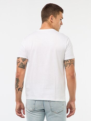 T-shirt en jersey uni à col rond pour homme