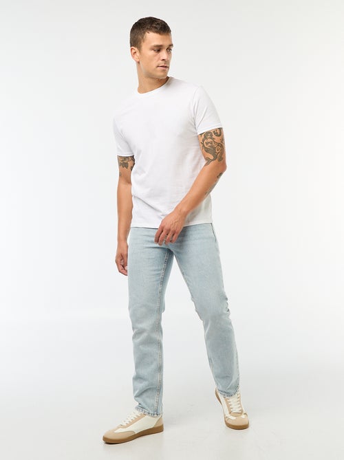 T-shirt pour Homme en jersey uni à col rond - Kiabi