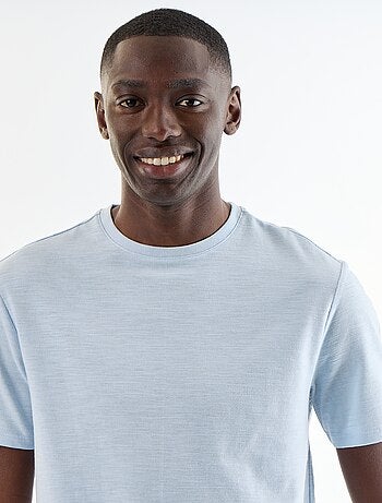 T-shirt uni à col rond homme