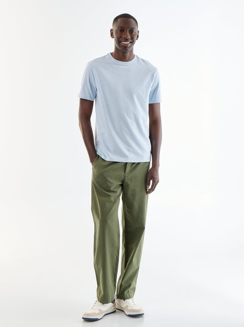 T-shirt pour homme uni à col rond - Kiabi T-shirt pour homme uni à col rond - Kiabi