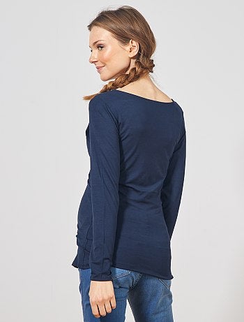 T-shirt pour l'allaitement cache-cœur - Kiabi