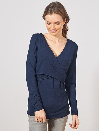 T-shirt pour l'allaitement cache-cœur - Kiabi