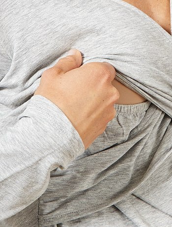 T-shirt pour l'allaitement cache-cœur - Kiabi