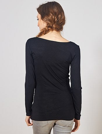 T-shirt pour l'allaitement cache-cœur - Kiabi