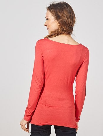 T-shirt pour l'allaitement cache-cœur - Kiabi