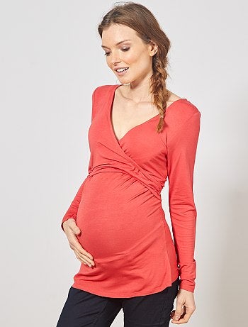 T-shirt pour l'allaitement cache-cœur - Kiabi