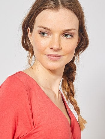 T-shirt pour l'allaitement cache-cœur - Kiabi