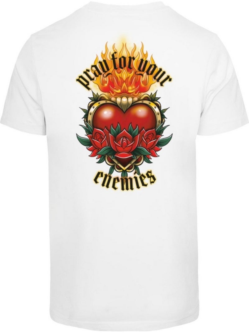 T-shirt pray for your enemies - mister tee Blanc - Kiabi