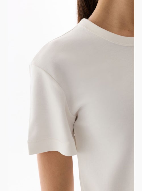 T-shirt premium à manches courtes, aspect déchiré penti - Kiabi
