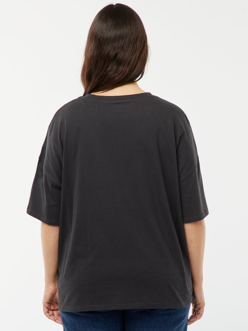 T-shirt 'Princesses' 'Disney' manches courtes NOIR - Kiabi
