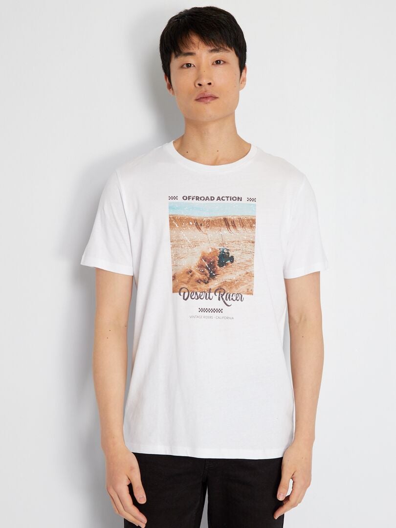 T-shirt 'Produkt' blanc - Kiabi