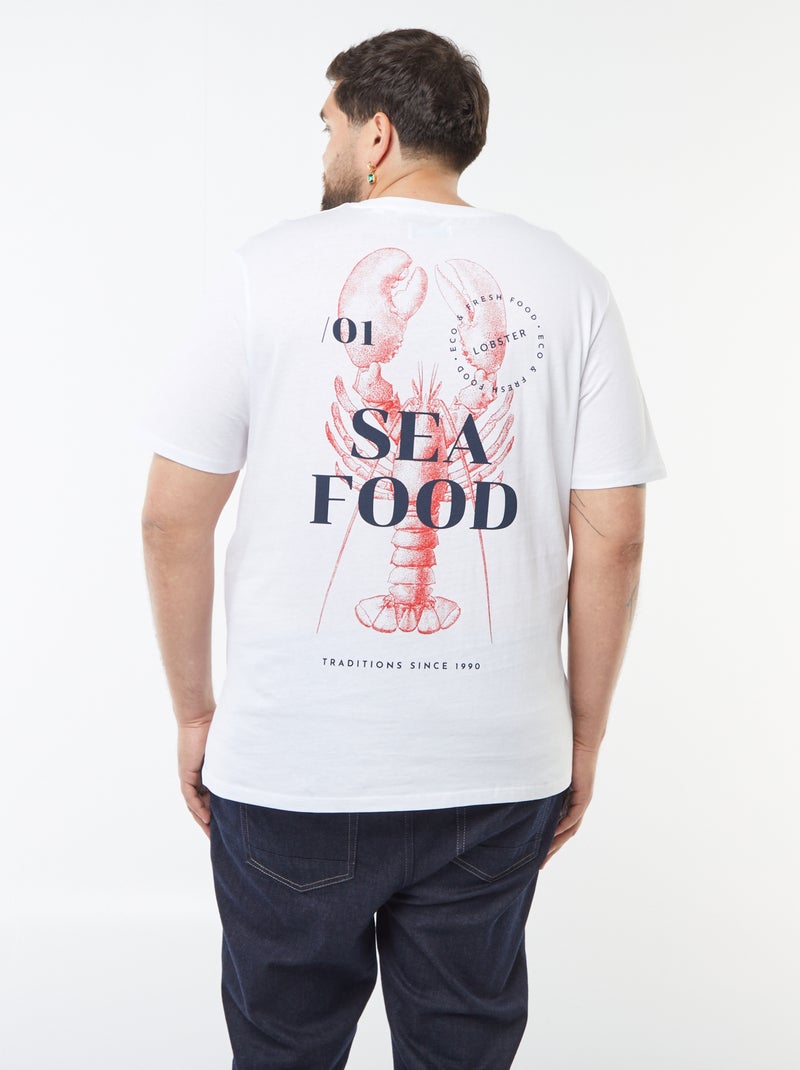 T-shirt 'Produkt' Blanc - Kiabi