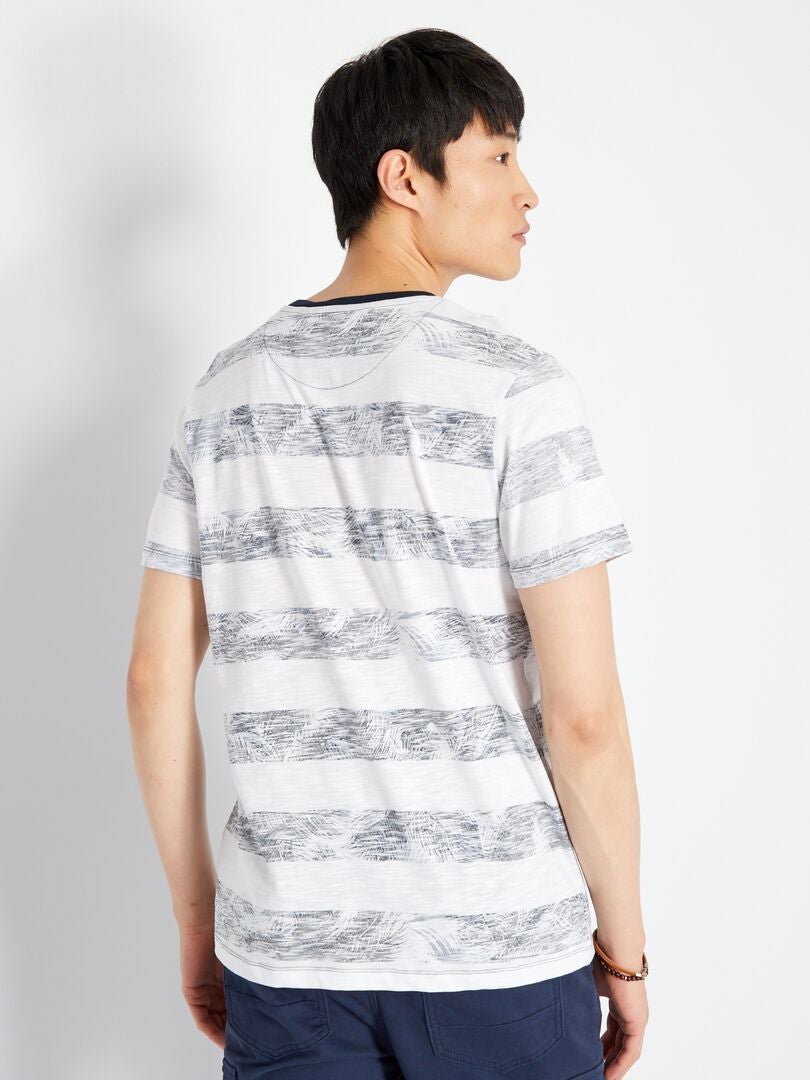 T-shirt 'Produkt' en jersey à rayures Bleu - Kiabi