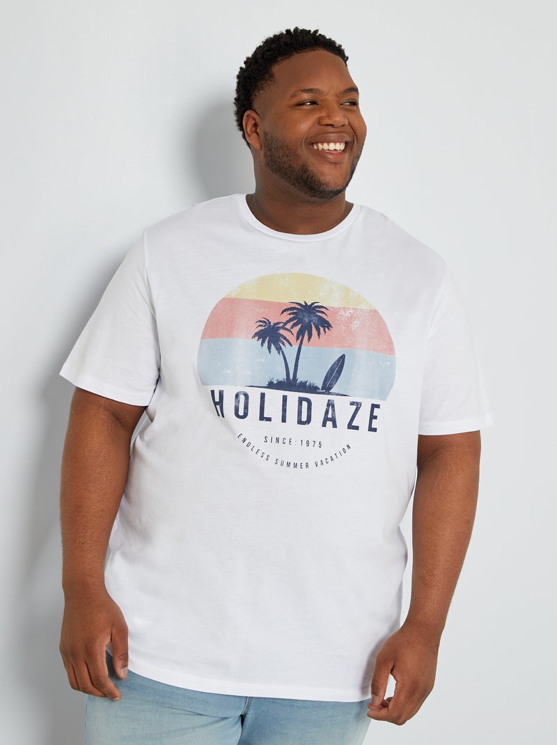 T-shirt 'Produkt' en jersey blanc - Kiabi