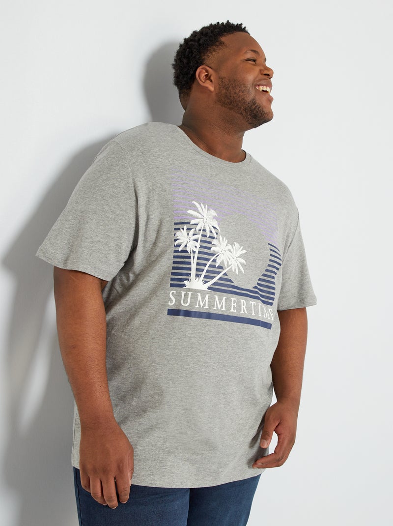 T-shirt 'Produkt' en jersey Gris - Kiabi