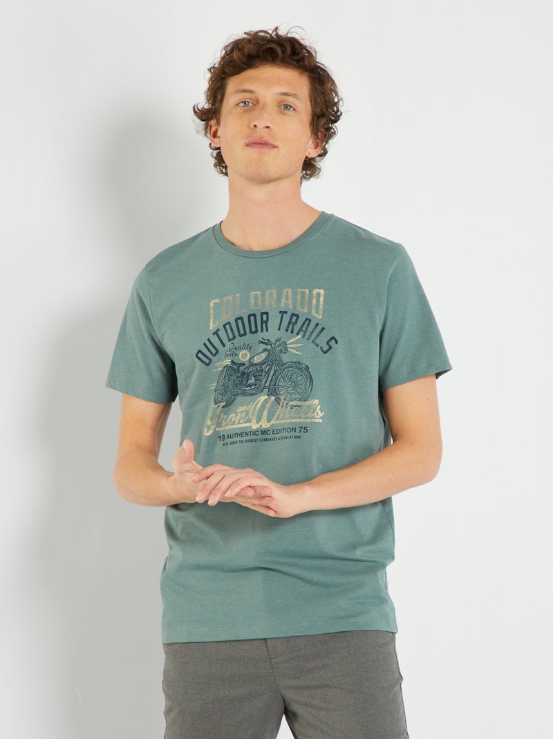 T-shirt 'Produkt' en jersey Vert - Kiabi