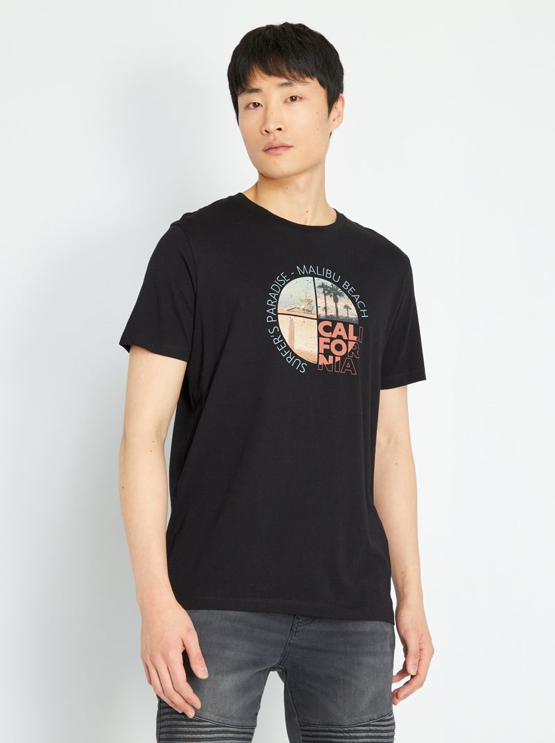 T-shirt 'Produkt' noir - Kiabi