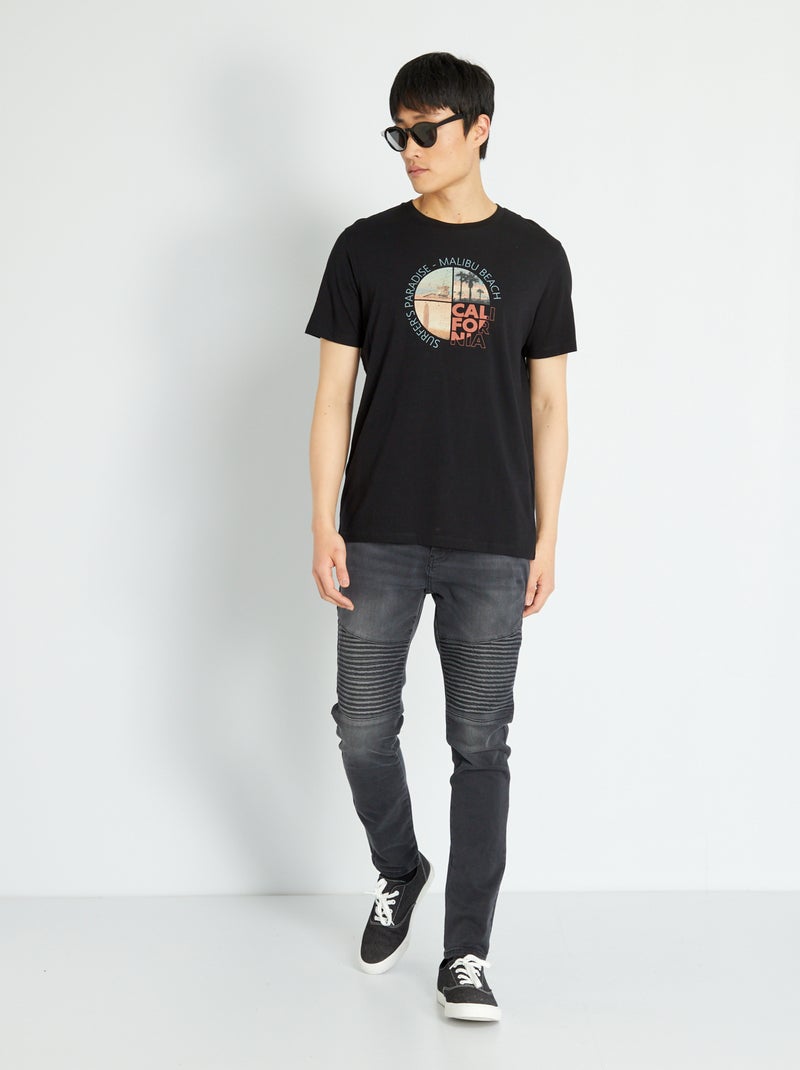 T-shirt 'Produkt' noir - Kiabi