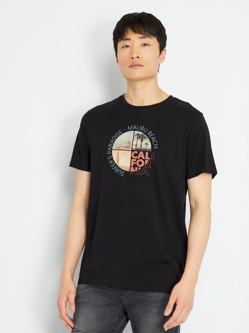 T-shirt 'Produkt' noir - Kiabi