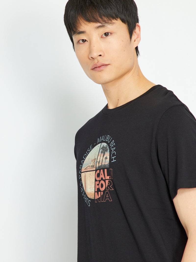 T-shirt 'Produkt' noir - Kiabi