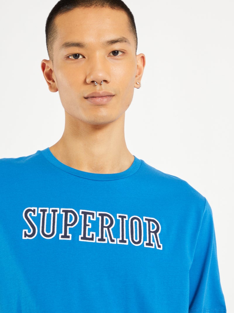T-shirt 'Produkt' sport bleu - Kiabi