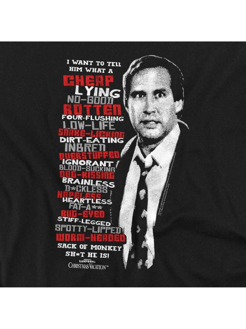 T-shirt profanities - le sapin a les boules (clark griswold) Noir - Kiabi