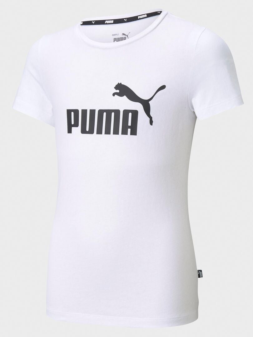 T-shirt 'Puma' à col rond Blanc - Kiabi