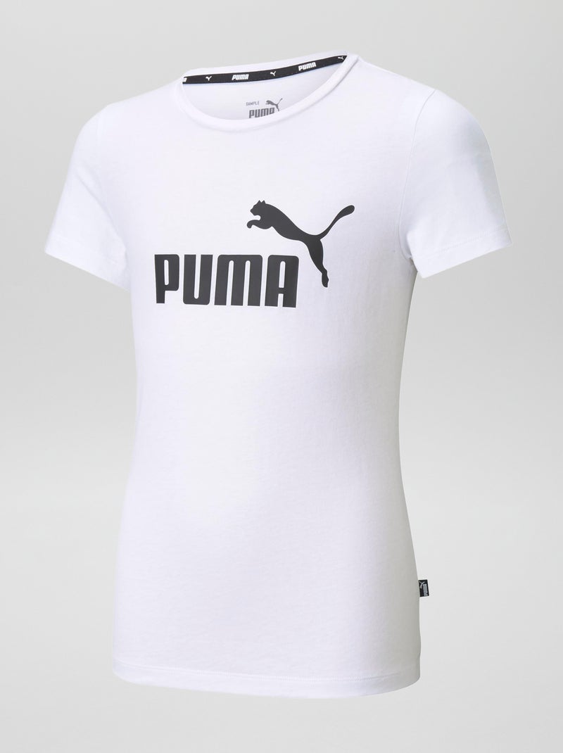 T-shirt 'Puma' à col rond Blanc - Kiabi