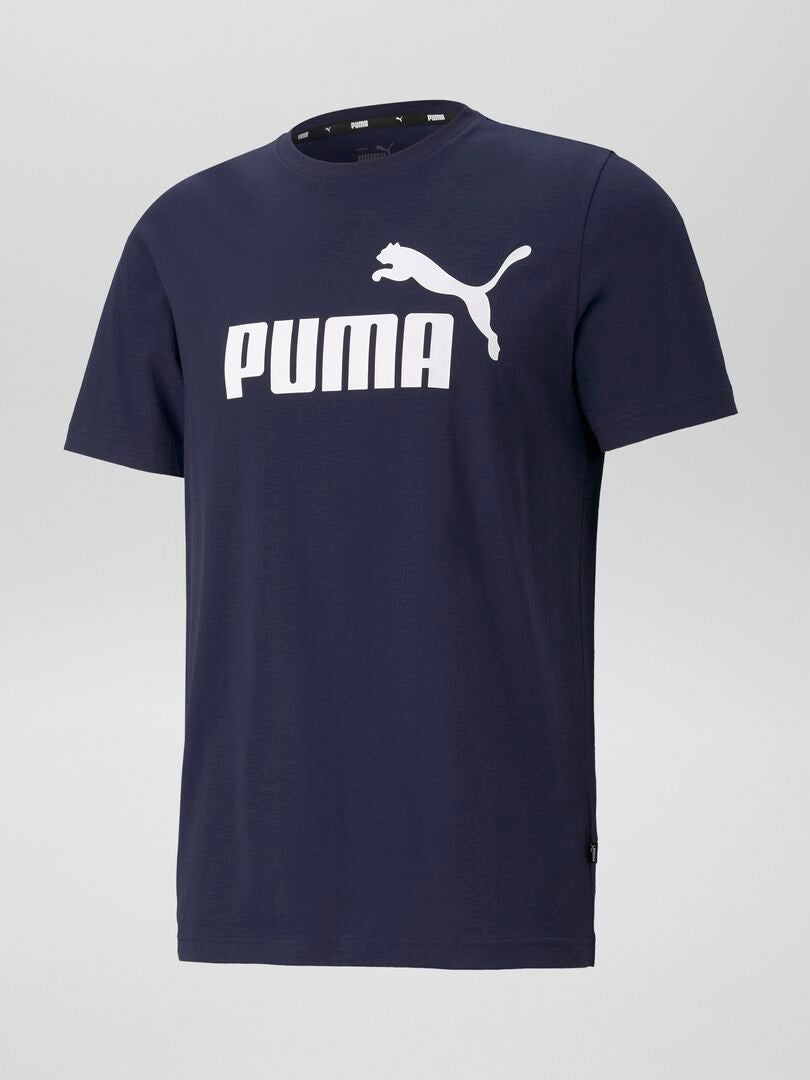 T-shirt 'Puma' à col rond Bleu - Kiabi