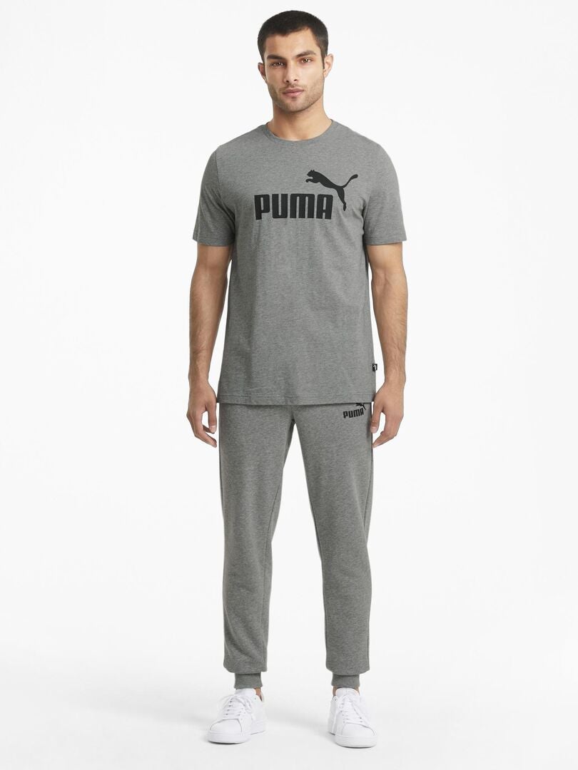 T-shirt 'Puma' à col rond Gris - Kiabi