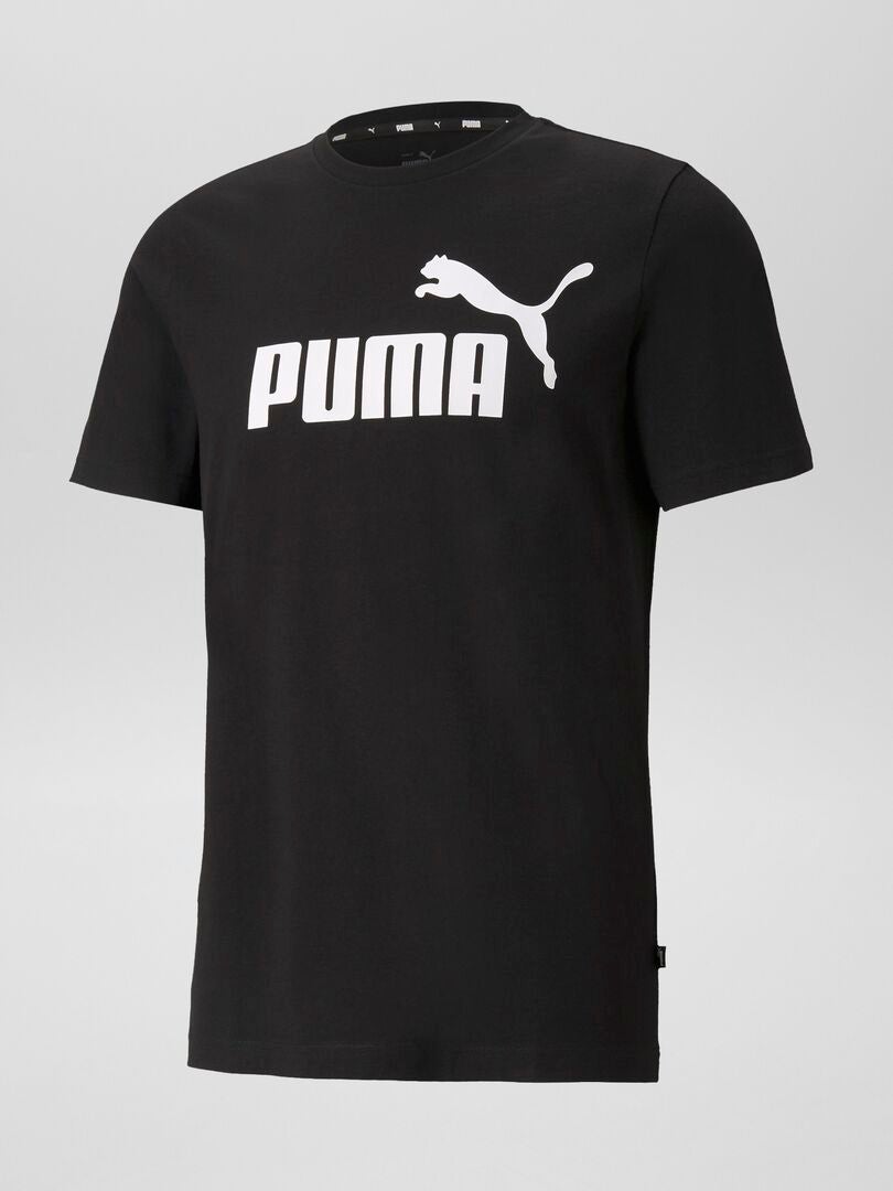 T-shirt 'Puma' à col rond Noir - Kiabi
