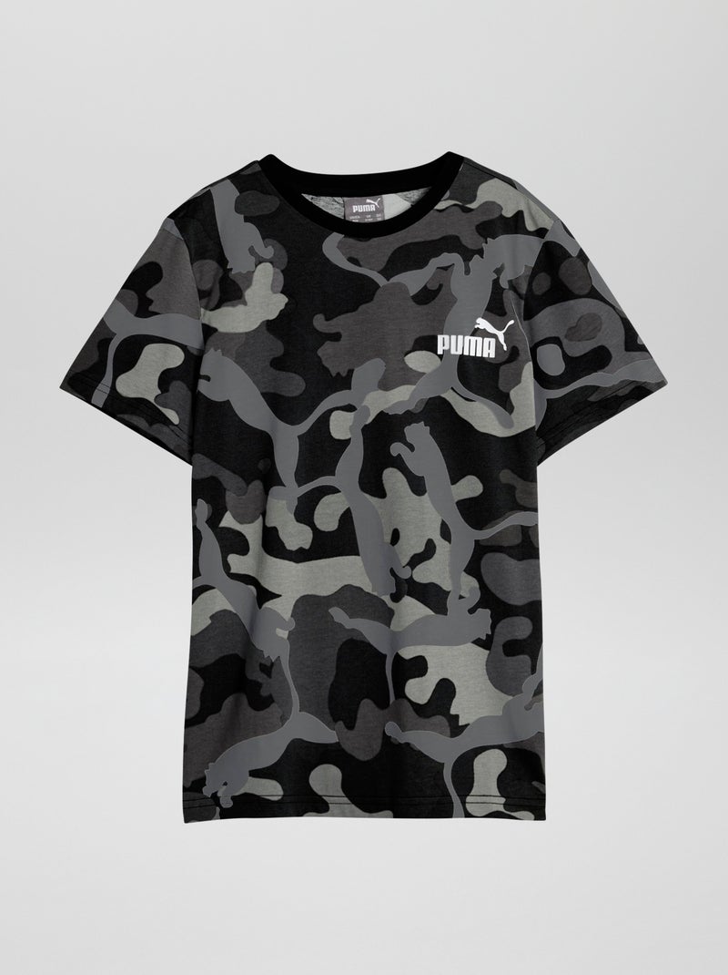 T-shirt 'Puma' à col rond Noir - Kiabi