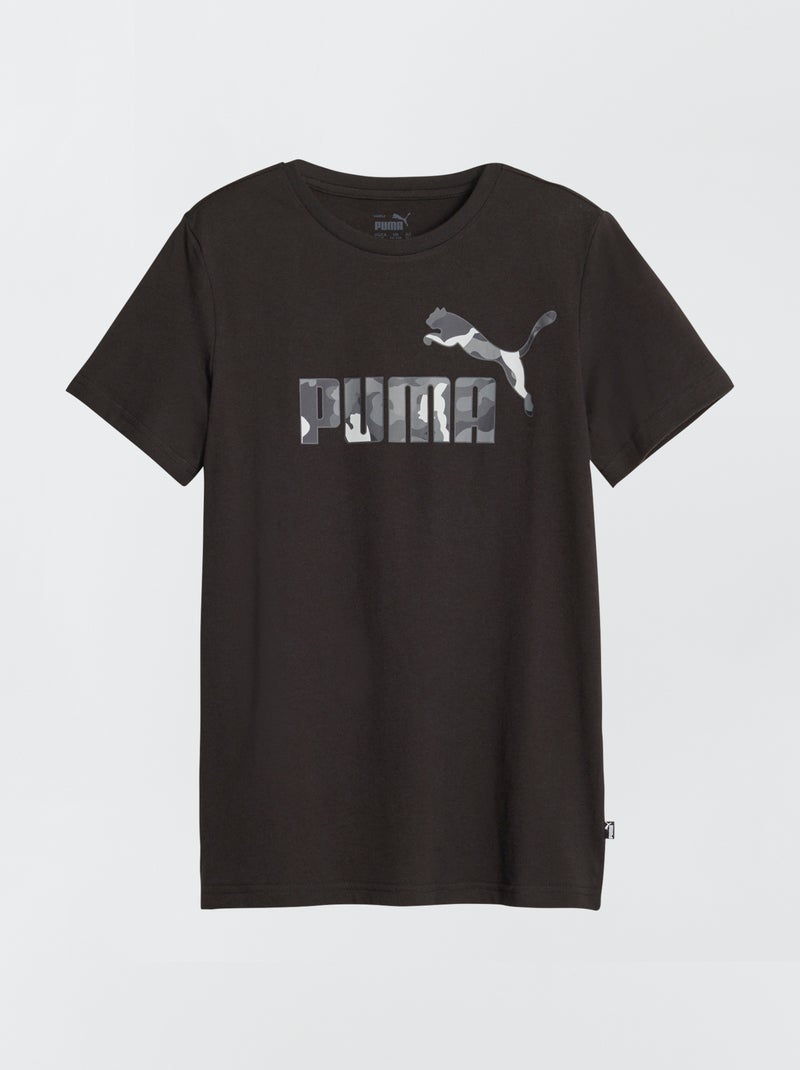 T-shirt 'Puma' à logo camouflage Noir - Kiabi