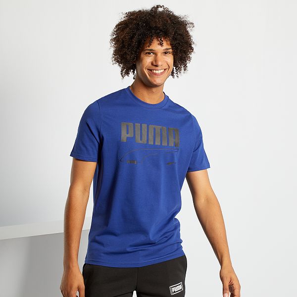 tee shirt puma bleu