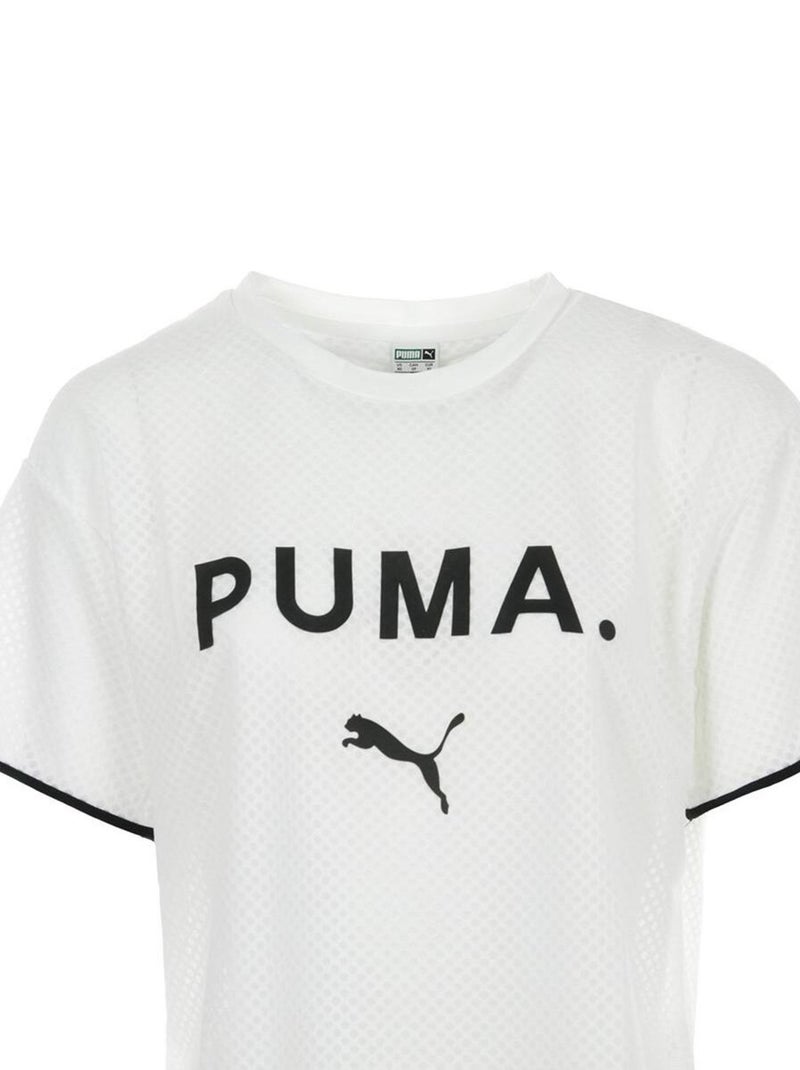 T-shirt PUMA Chase Mesh Tee Blanc - Kiabi
