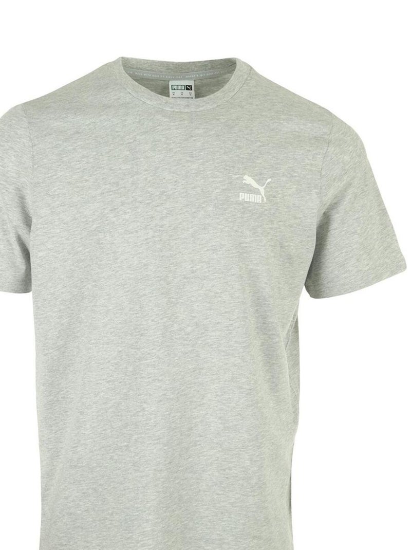 T-shirt PUMA Classics Small Logo Tee Gris - Kiabi
