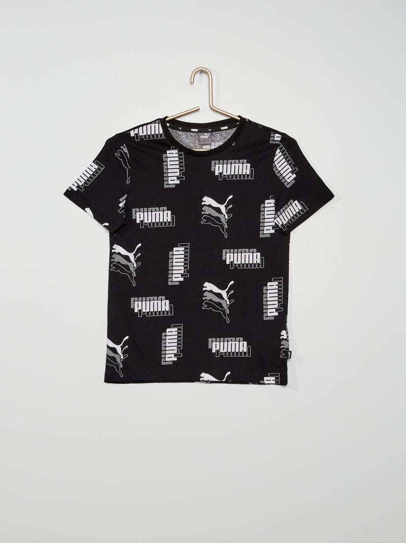 T-shirt 'Puma' en jersey noir - Kiabi