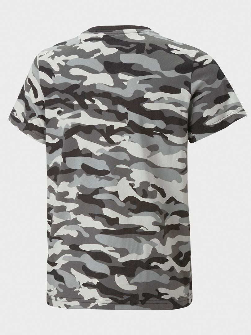 T-shirt 'Puma' motif 'camouflage' Noir - Kiabi