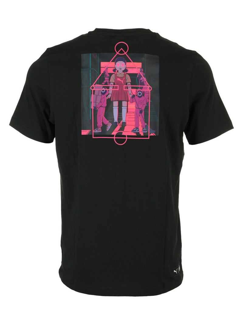 T-shirt PUMA Puma X Squid game Tee Noir Rose - Kiabi