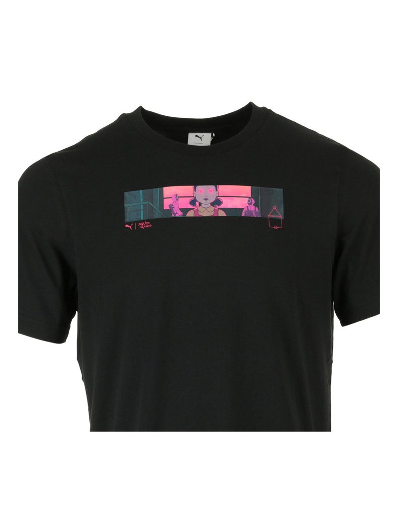 T-shirt PUMA Puma X Squid game Tee Noir Rose - Kiabi