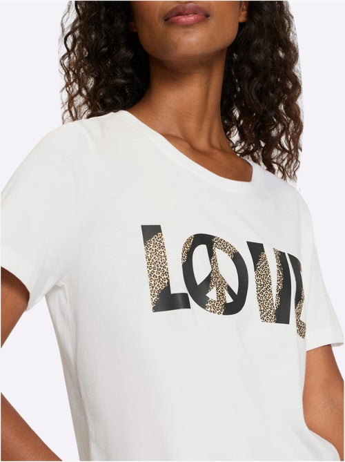 T-shirt Pur Coton - Taille Standard - helline - Kiabi