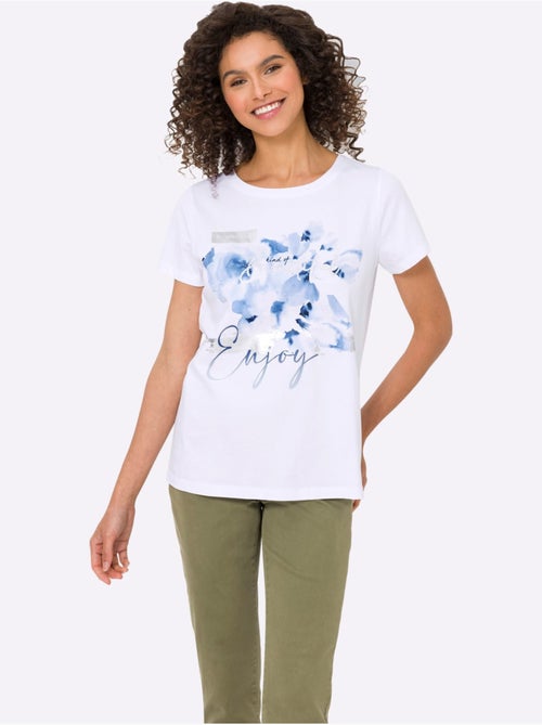 T-shirt Pur Coton - Taille Standard - helline - Kiabi