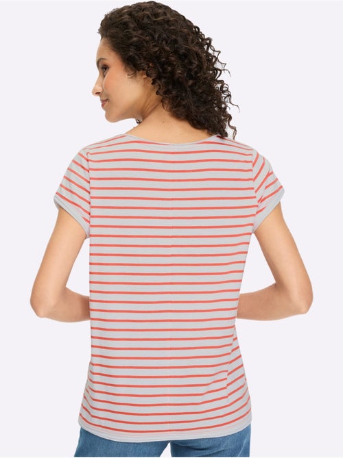 T-shirt Pur Coton - Taille Standard - Helline - Kiabi T-shirt Pur Coton - Taille Standard - Helline - Kiabi