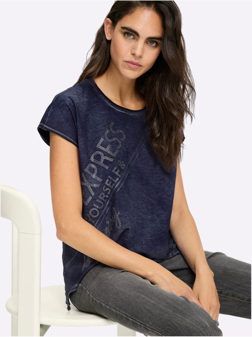 T-shirt Pur Coton - Taille Standard - Helline - Kiabi