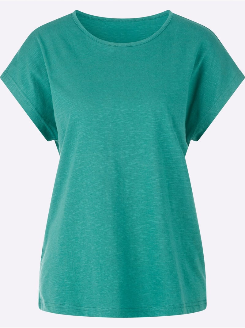 T-shirt Pur Coton - Taille Standard - Witt Vert - Kiabi